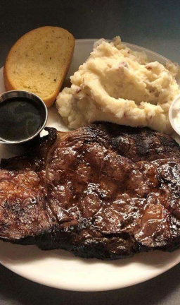 Order a juicy and succulent steak at the Ice Cracking Lodge in Ponsford, Minnesota.